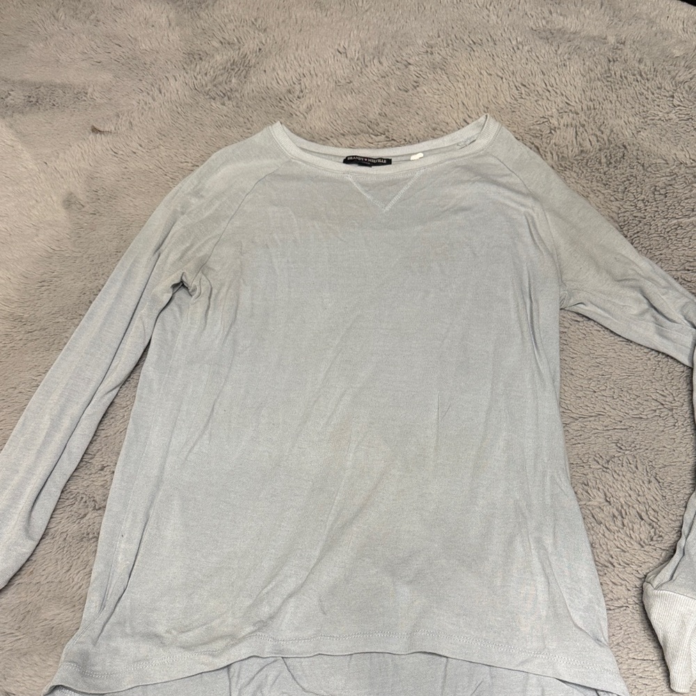 Brandy Melville Pale Blue Lightweight Knit Pullover